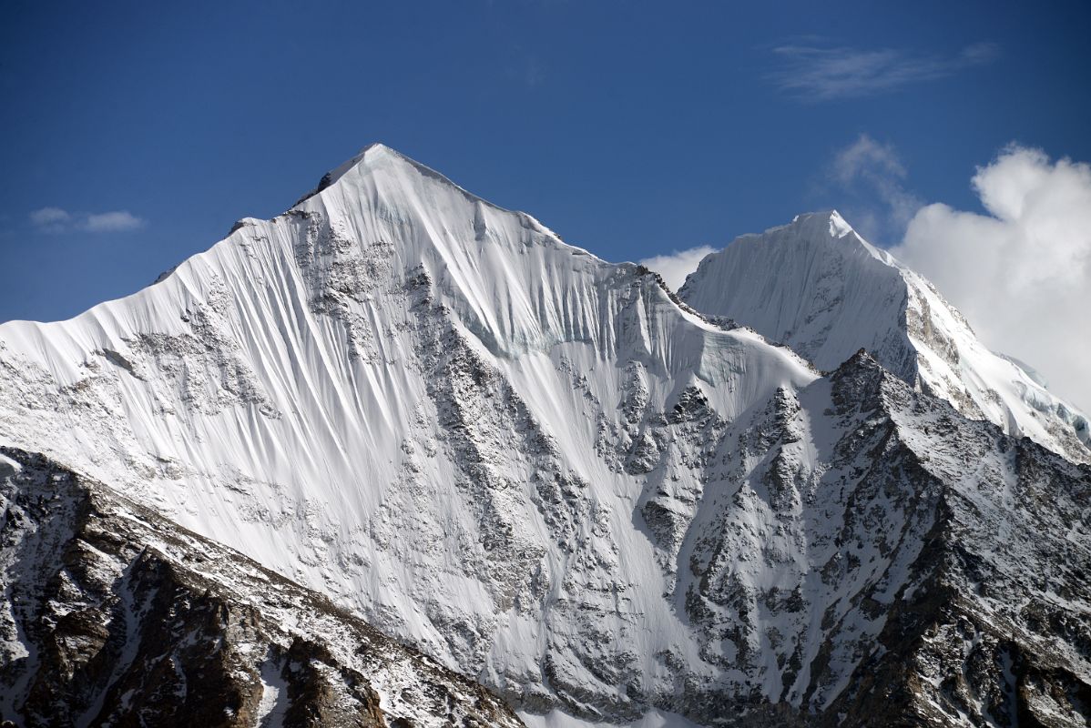 16 Guangming Peak And Lingtren Close Up From The Trail Up The East Rongbuk Valley To Mount Everest North Face Intermediate Camp In Tibet